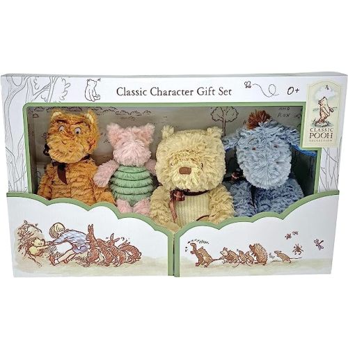 KIDS PREFERRED Disney Baby Classic Winnie The Pooh and Friends 4 Piece Plush Collector Set Stuffed Animals
