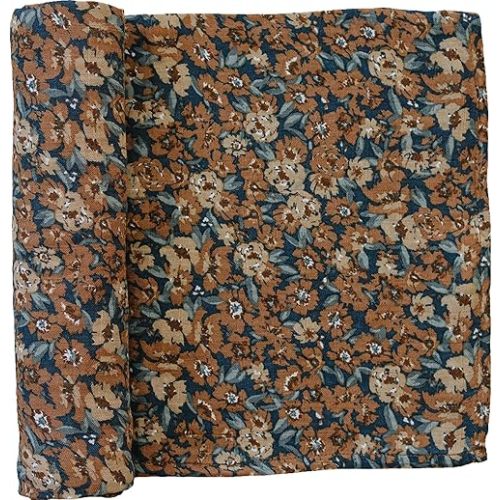 Mebie Baby Venetian Floral Muslin Swaddle, Modern and Neutral Swaddle Blanket for Baby Girl or Boy, Soft Baby Blankets, Newborn Swaddle Blanket, 0-3 Month, Comfy Wrap, Baby Essentials & Gifts