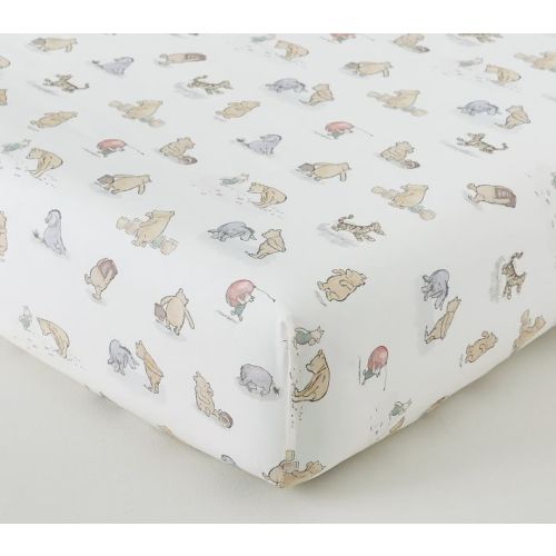 Disney's Winnie the Pooh Organic Crib Sheet | Pottery Barn Kids