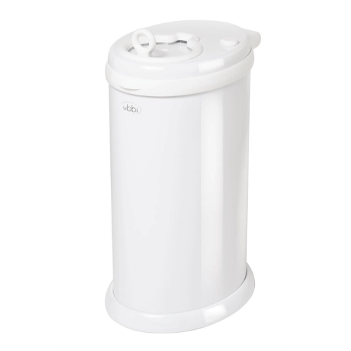 White Stainless Steel Diaper Pail