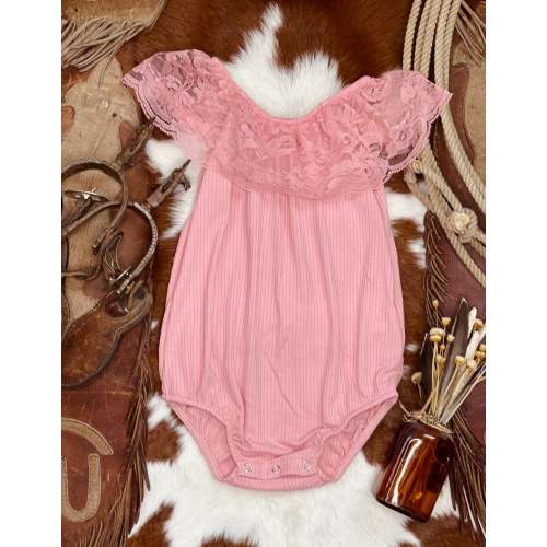Hallie Lace Top - Pink
