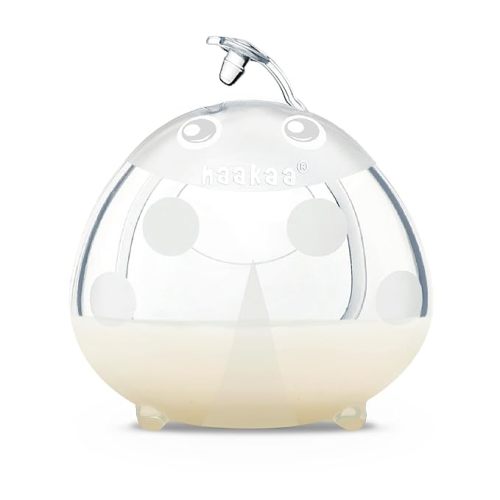Haakaa Ladybug Milk Collector - Wearable Breast Shields Soft Nursing Cups Breast Milk Saver, Portable, Letdown Catcher Breastfeeding Essentials, 2.5oz/75ml, 1pc - 1.0