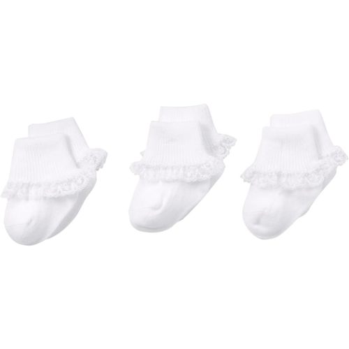 Jefferies Socks Baby-Girls 3 Pair Pack Simplicity Lace Socks