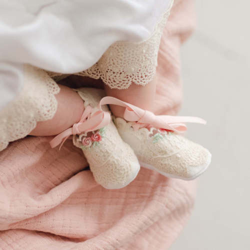 Baby Girl Chloe Booties – Baby Beau and Belle