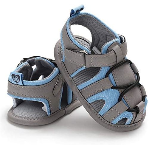 HsdsBebe Infant Baby Boys Girls Summer Beach Sandals Breathable Athletic Anti-slip Soft Sole Newborn First Walker Crib Shoes