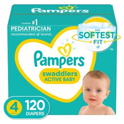 Pampers Swaddlers Disposable Diapers - (Select Size and Count)