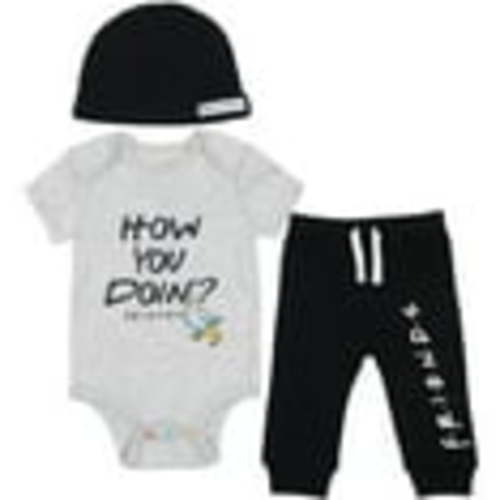 FRIENDS Newborn Baby Boys Bodysuit Pants and Hat 3 Piece Outfit Set Newborn to Infant