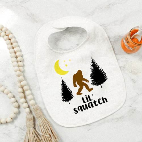 Bigfoot baby bib, Lil Squatch, Sasquatch Baby, Sasquatch Baby Bib, Bigfoot Baby