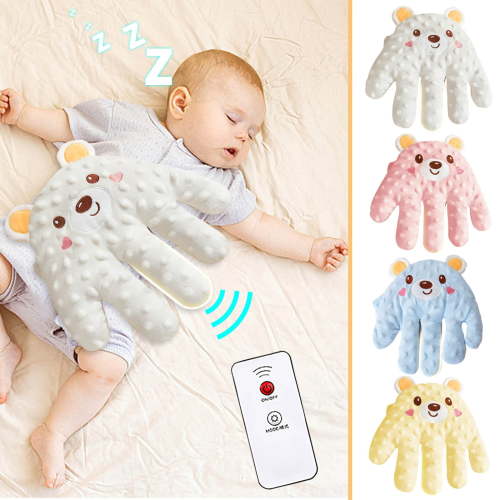 Automatic Baby Sleep Soother Palm | Gentle Patting Motion for Newborns & Infants | Adjustable Speed & Remote Control | Portable 23x24cm Size | Includes Heating Function for Belly Comfort