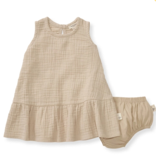 Mommy & Me Matching Crinkle Muslin Baby Girl Dress