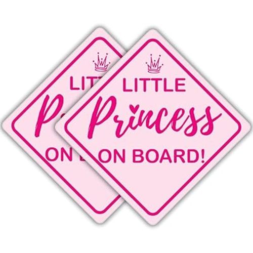 Baby on Board Sticker for Cars (Princess)