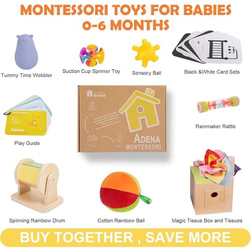 Adena Montessori Play Kit - 0 to 6 Months