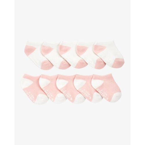 Baby 10-Pack No Show Socks - Pink/White - Carter's | Carter's