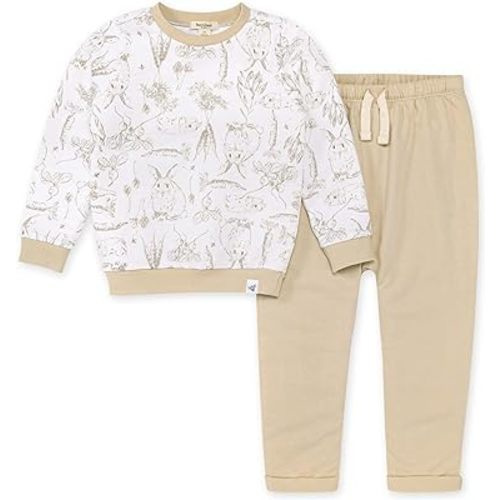 Burt's Bees Baby baby-boys Shirt and Pant Set, Top & Bottom Outfit Bundle, 100% Organic Cotton