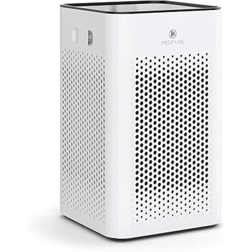 Medify MA-25 Air Purifier with True HEPA H13 Filter | 825 ft² Coverage in 1hr for Allergens, Smoke, Wildfires, Odors, Pollen, Pet Dander | Removal to 0.1 Microns | White, 1-Pack