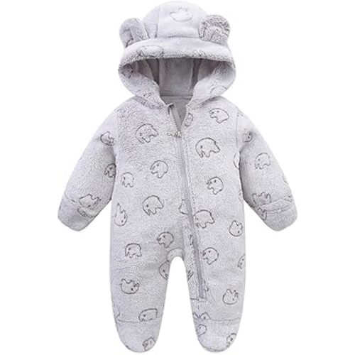 newborn Fleece Jumpsuit 0-3m Onesie Girls Hoodie Clothing Toddler Snowsuits Coat