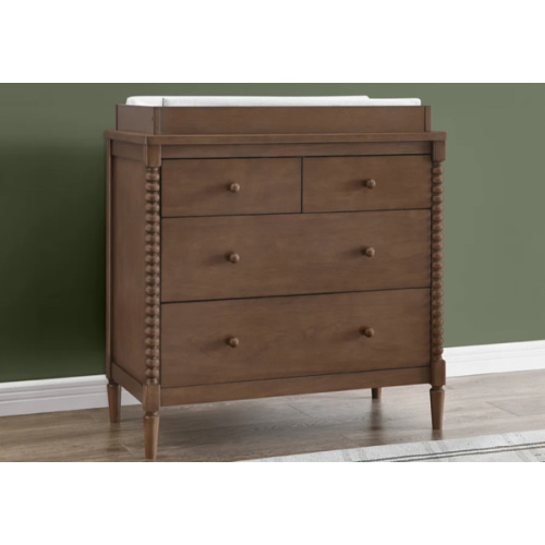 Saint 4 Drawer Dresser with Changing Top and Interlocking Drawers | Delta Children