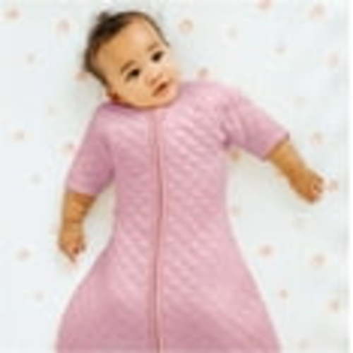 HALO Easy Transition Sleepsack Wearable Blanket, TOG 1.5, Heather Pink, Girls, Small, 3-6 Months