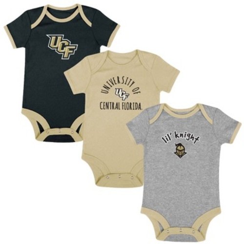 NCAA UCF Knights Infant Boys' Short Sleeve 3pk Bodysuit Set, Size: 6-9M