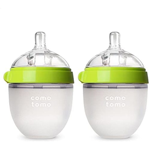 Baby Bottle, Green, 5 Ounce (2 Count) "Green