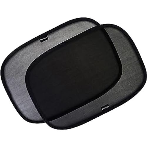 Enovoe Car Window Shades for Baby (2 Pack) - 21"x14" Sun Shade Blocker, Cling - Glare Shield and UV Rays Protection for Your Child - Side Window Screens for SUV- Mesh Window Shades for car Baby