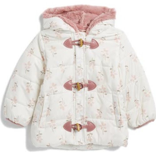 Jessica Simpson Floral Faux Fur Lined Quilted Jacket | Nordstromrack