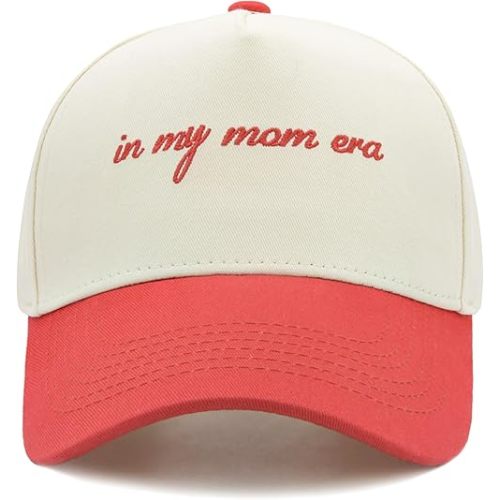 in My Mom Era Hat, Mom Hat for Women Adjustable Embroidered Baseball Cap, Mother's Day Birthday Gifts for Mama from Daughter Son