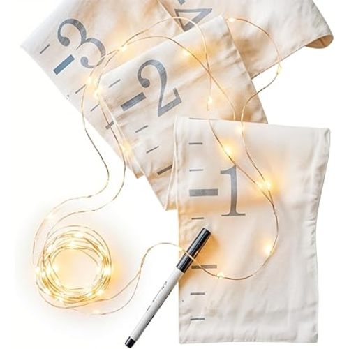 Canvas Growth Chart Ruler Fabric Natural Color Big Brother Big Sister Gift Children Height Chart Measure Childs Growth Kids Room Decor Nursery Wall Ruler and Pen