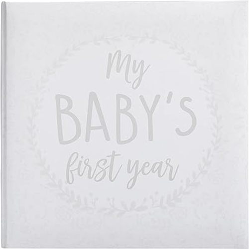 Kate & Milo Baby’s First Year Baby Memory Journal Gender-Neutral Baby Keepsake Baby Milestone Memory Book Baby Journal Wreath