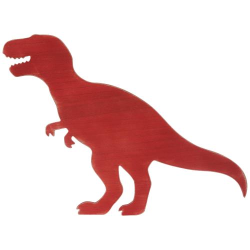 Red T-Rex Wood Wall Decor