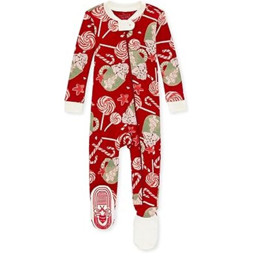 Burt's Bees Baby Girls Pajamas, Zip Front Non-slip Footed Pjs, 100% Organic Cotton and Toddler Sleepers
