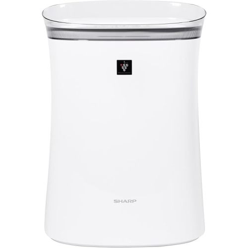 SHARP Air Purifier with Plasmacluster Ion Technology for Medium-Sized Rooms, Bedroom, or Office. Odor and True HEPA Filter for Dust, Smoke, Pollen, & Pet Dander may last up-to 2 years each. FPK50UW.