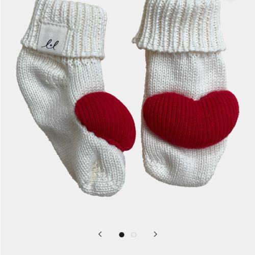 Luna + Luca Heart Booties