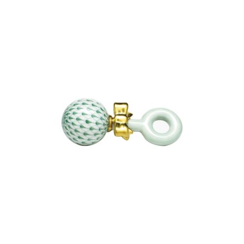 Herend Baby Rattle - Green | Berings