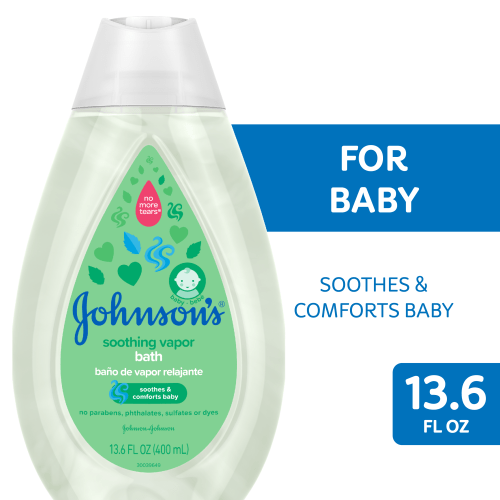 Johnson's Soothing Tear Free Vapor Bath Body Wash for Baby, 13.6 oz