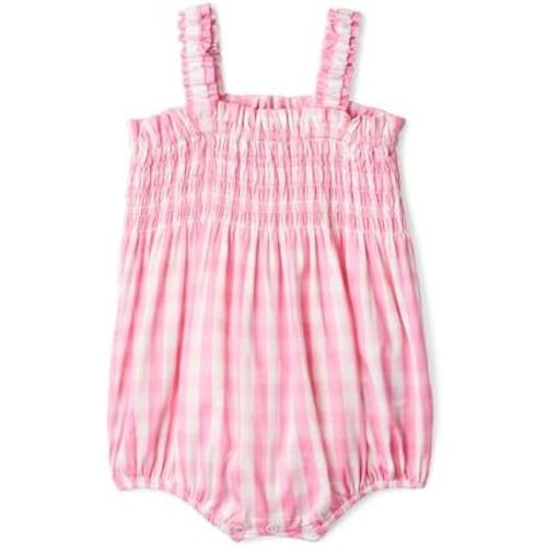 Amazon Essentials x Sofia Grainge Baby Girls' Woven Sleeveless Ruffle Romper