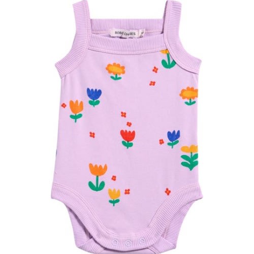 Garden Party Stretch Organic Cotton Romper, 3M