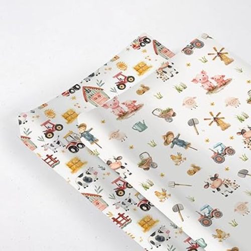 Soft 2 Pack Farm Animal Cow Sheep Pigs Farm Life Tractor Pattern Baby Changing Pad Covers for Infant Newborn, Unisex Farm Nursery Fitted Diaper Changing Table Pad Mat Sheets for Boys Girls-16x32