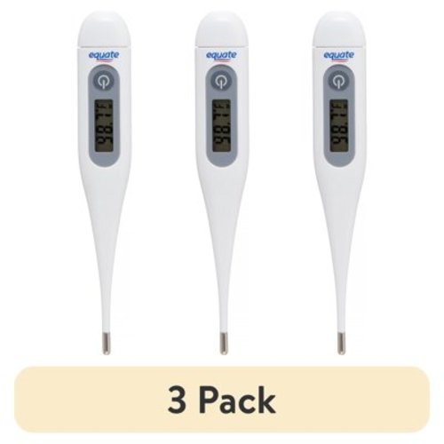 (3 pack) Equate, Oral, Rectal, or Underarm 30-Second Digital Thermometer