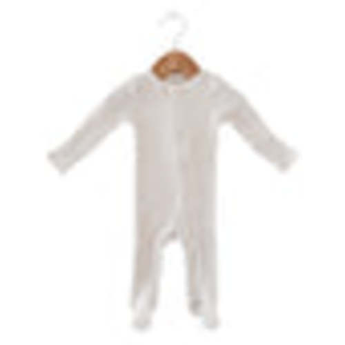 Organic Waffle 2-Way Zip Footie, Snow – SpearmintLOVE