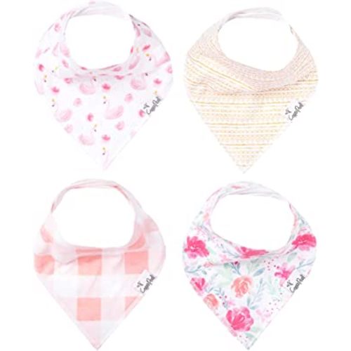 Copper Pearl Baby Bandana Drool Bibs for Drooling and Teething 4 Pack Gift Set “June