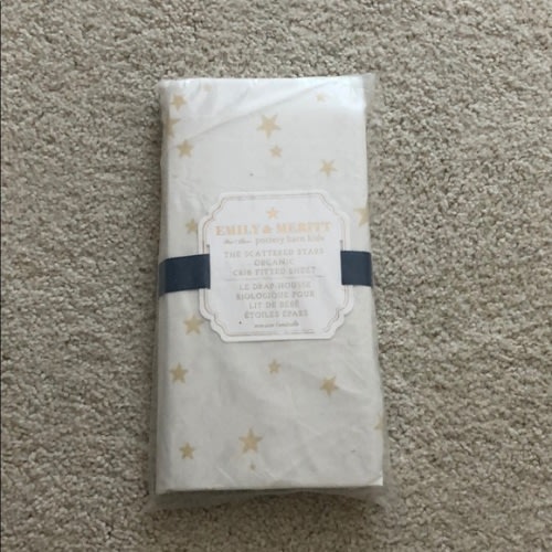 Pottery Barn Scattered Stars Crib Sheet