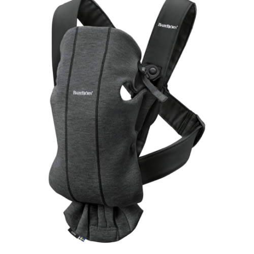 Amazon.com: BabyBjörn Baby Carrier Mini, Charcoal Gray, 3D Jersey | Infant Carrier (7-25 lbs), Ergonomic, Easy-to-Use : Baby