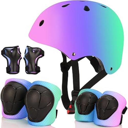 Bike Helmet with Knee and Elbow Pads