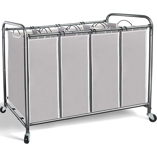 Laundry Hamper with Wheels and Removable Bags