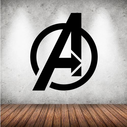 Avengers Logo Wall Art Kids Bedroom Vinyl Wall Decor