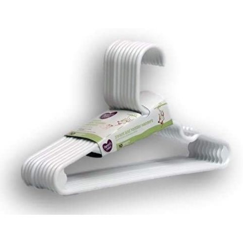 10 Pack Infant and Toddler Hangers (White)
