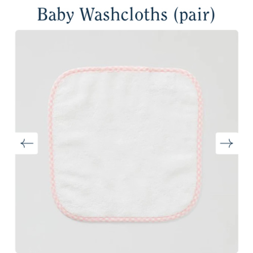 Baby Washcloths (pair) | Weezie Towels