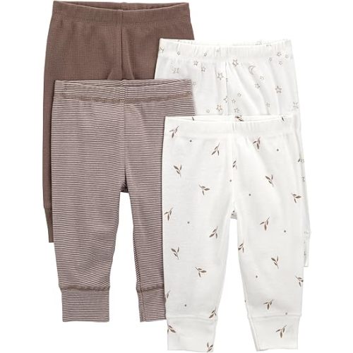 Simple Joys by Carter's Unisex Baby 4-Pack Neutral Pant
