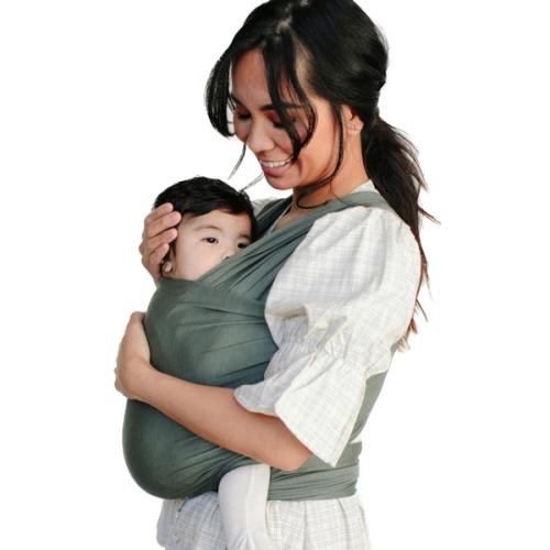 Solly Baby Wrap, Buttery-Soft Baby Carrier Newborn to Toddler 8-25 Lbs., Lightweight & Hands-Free Infant Sling Wrap, Breathable Summer Carrier, Baby Wearing & Postpartum Essential, New Mom Gift, Basil